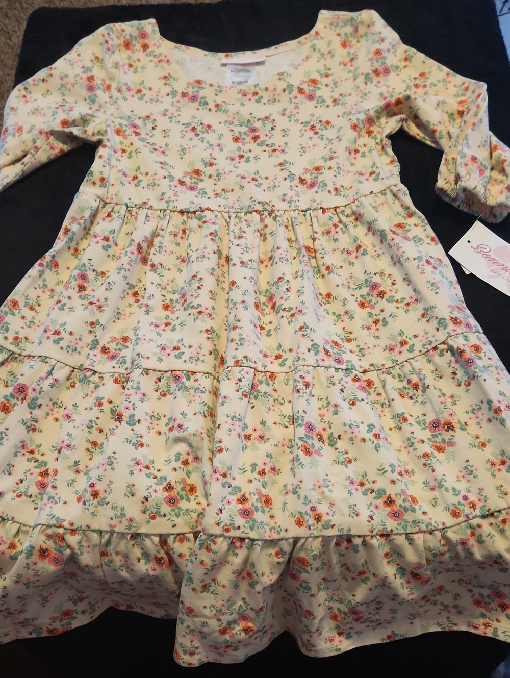 Bonnie Jean Floral Tiered Dress